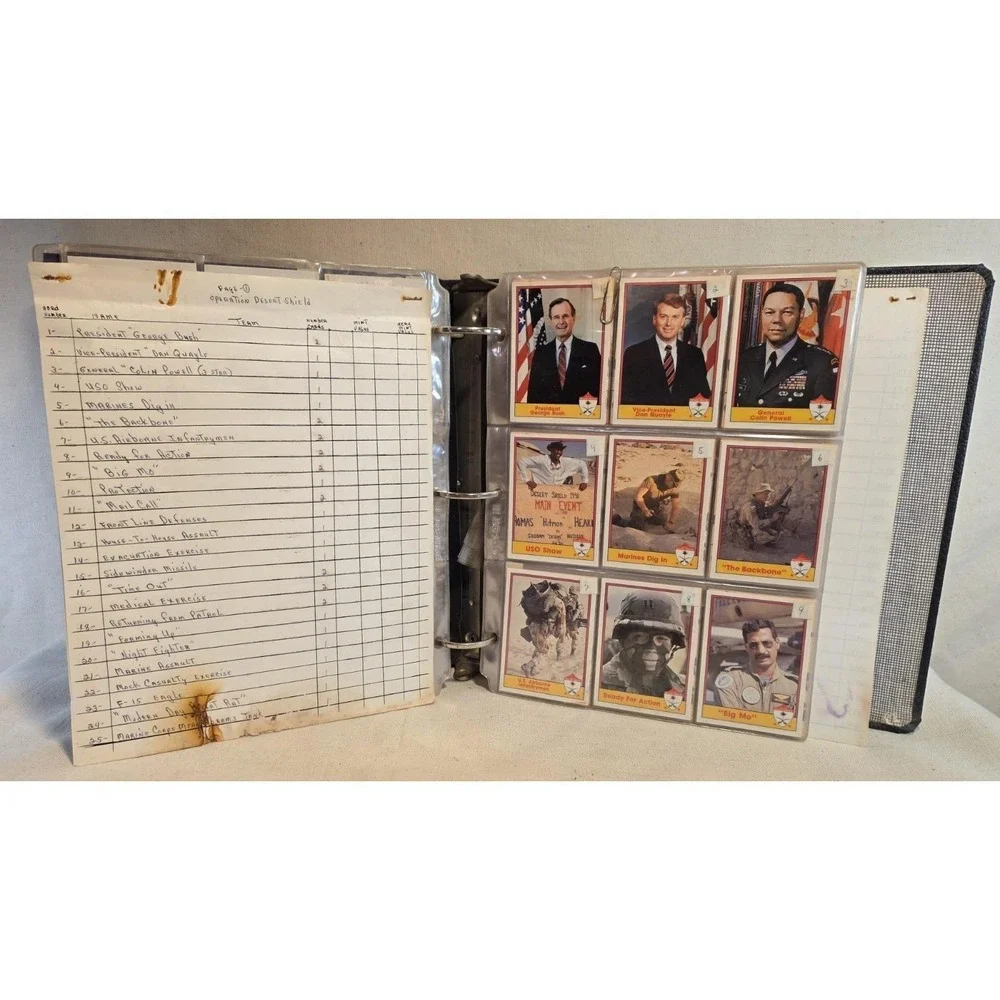 Operation Desert Storm & Desert Shield 1991 Trading‎ Cards Album